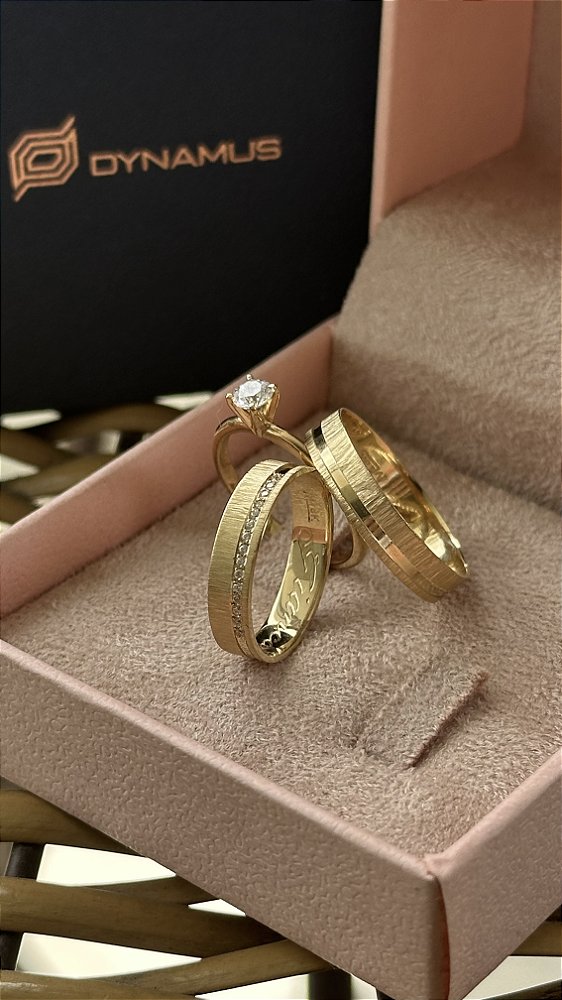 Aliança Gold rain 4mm