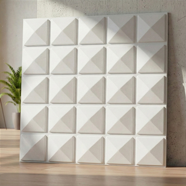 Placas de Poliestireno 3D Clássicas 0.5mm Piramidal