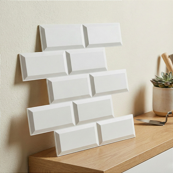 Placas de Poliestireno 3D Clássicas 0.5mm Tijolinho Retro