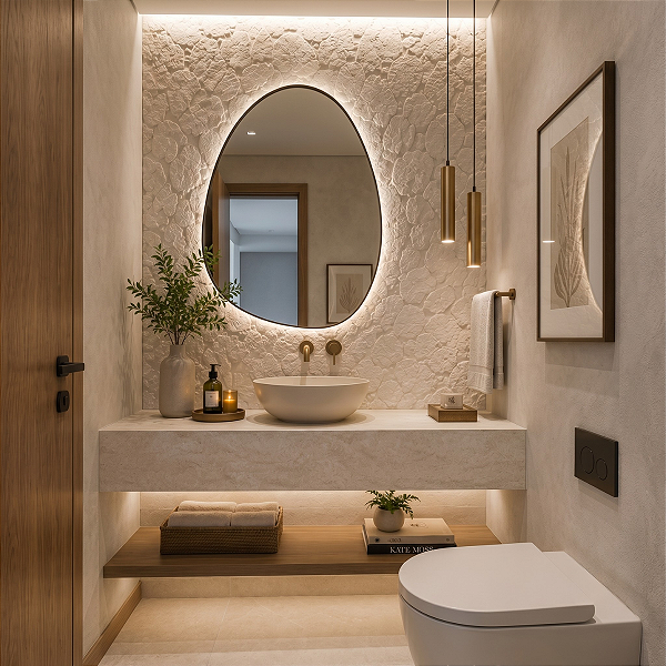 Placa Pedra Leve Moledo 3D Parede Decorativa