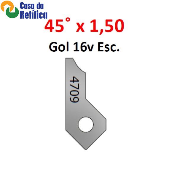 Pastilha de corte para fresadora de sede 45ºx1,50 16V ESC - 4709