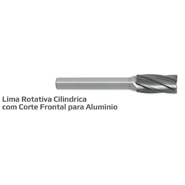 CR-941 Lima rotativa cilíndrica frontal para alumínio 8mm