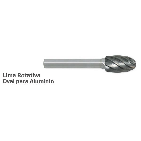 CR-953 Lima rotativa oval para alumínio 8mm