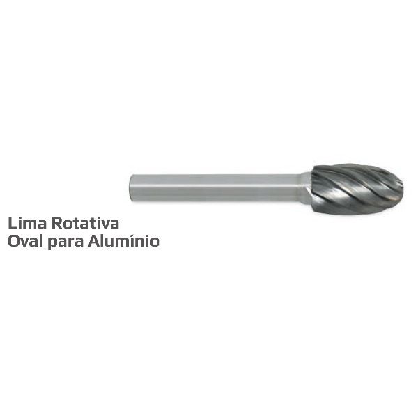 CR-955 Lima rotativa oval para alumínio 12mm