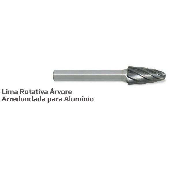 CR-956 Lima rotativa árvore arredondada para alumínio 6mm