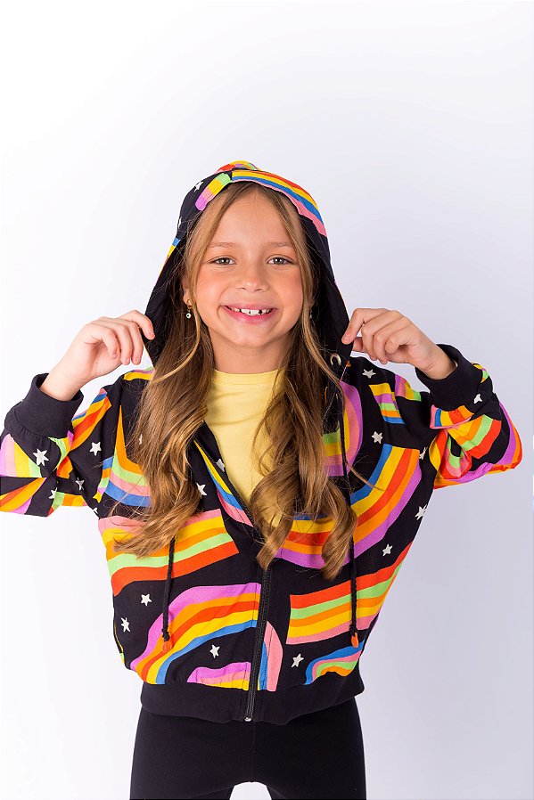 JAQUETA INFANTIL COM CAPUZ