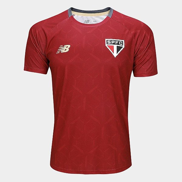 CAMISA NEW BALANCE SÃO PAULO TREINO BORDO 2025