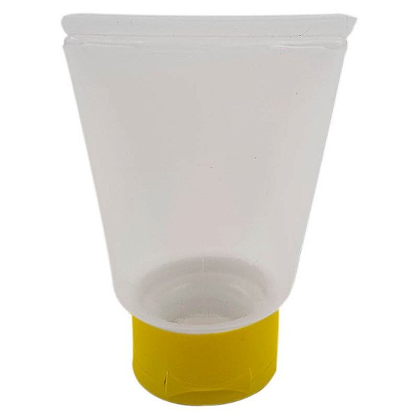Bisnaga plástica amarelo para lembrancinha de 30 ml