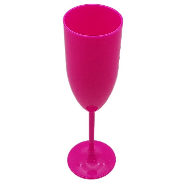 Taça Champanhe Leitosa Rosa Chiclete