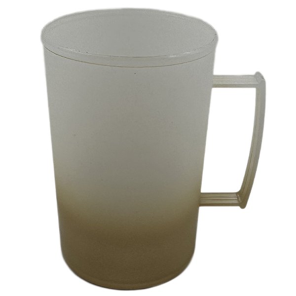 Caneca chopp jateada dourada 500 ml