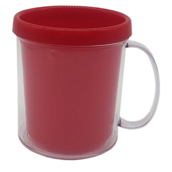 Caneca Foto Rosqueável Vermelha