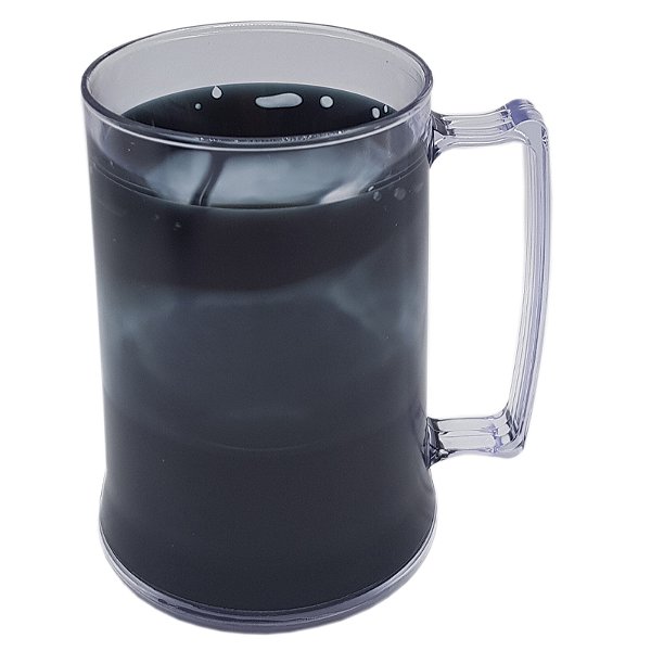 Caneca gel cor preta congelante acrílico (P/ Transfer)