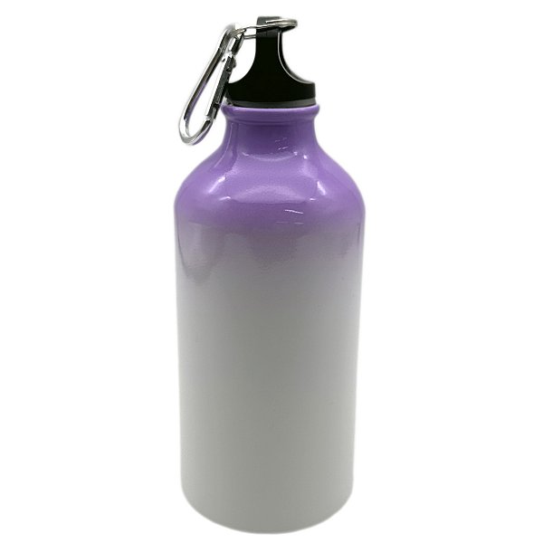 Squeeze mosquetão degradê roxo 500 ml