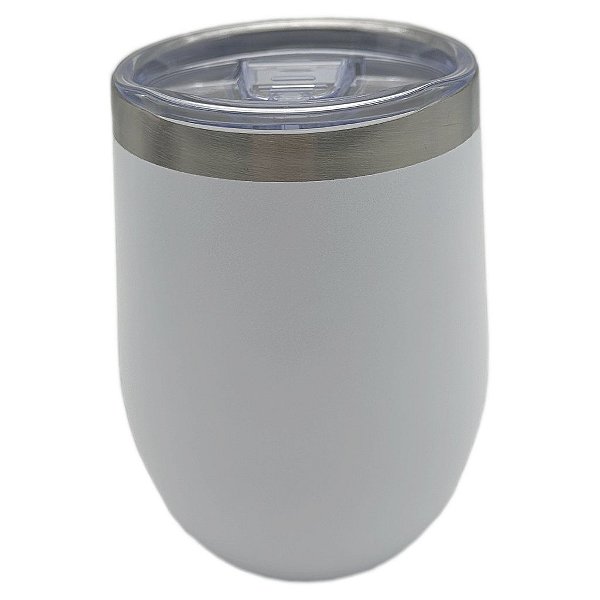 Copo térmico oval fosco- Branco