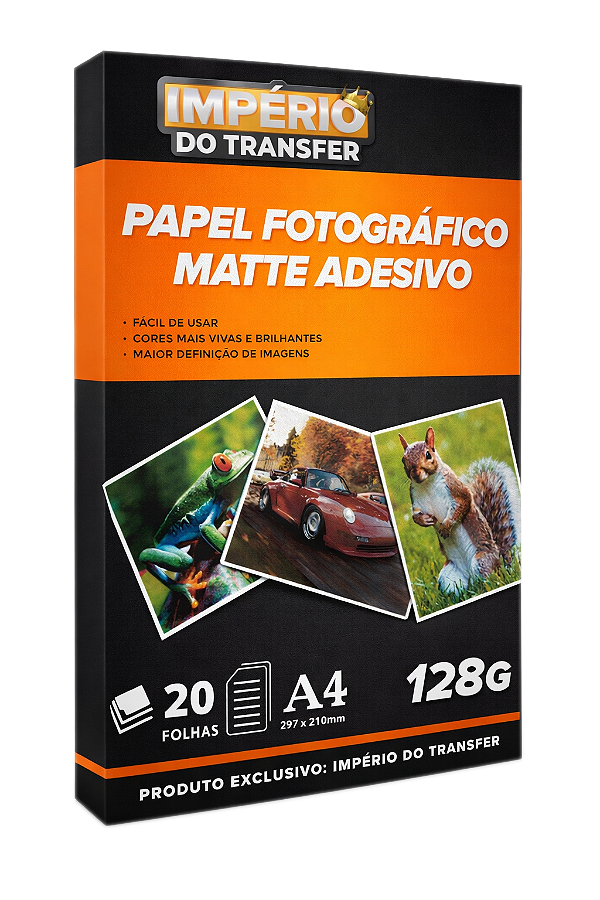 Papel Fotográfico Matte Adesivo