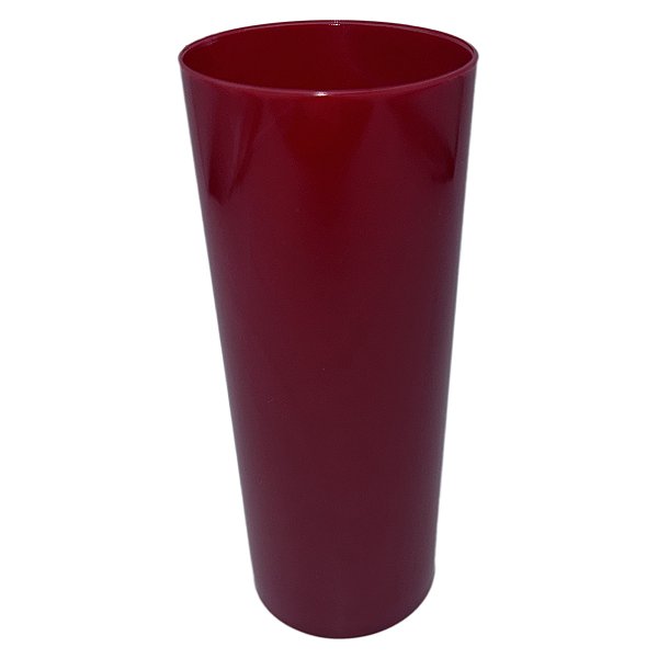 Copo Liso Vermelho Acrif 350ml