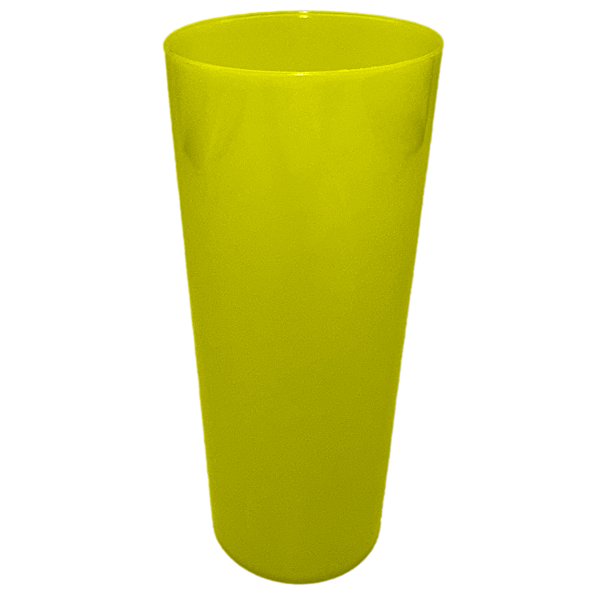 Copo Liso Amarelo 350ml
