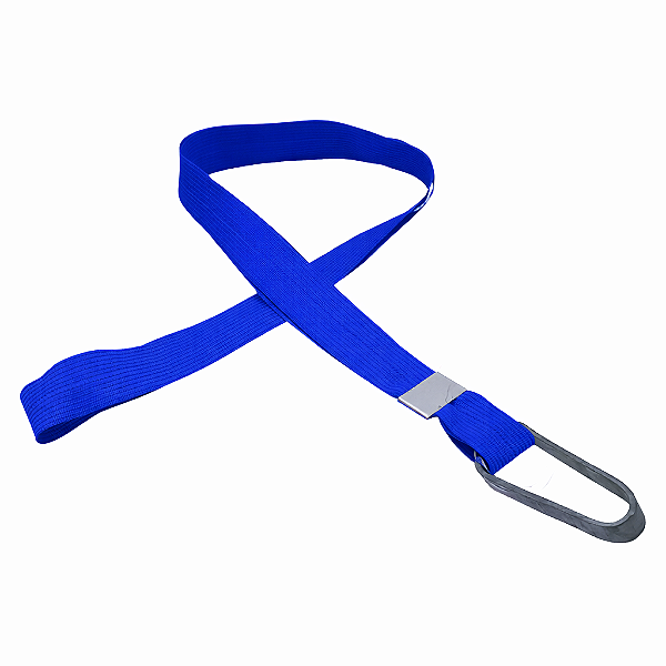 Cordão Azul Royal com Borracha para Caneca – 54cm