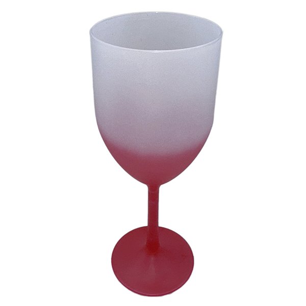 Taça de Vinho Jateado Vermelho