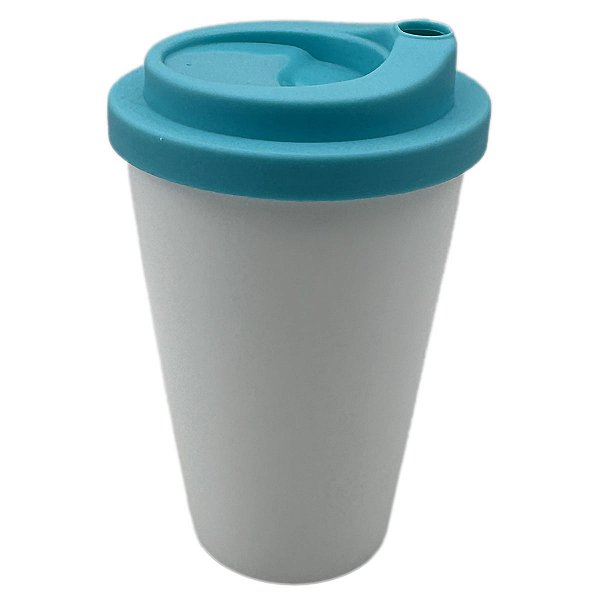 Copo Café Branco com Tampa Thiffany