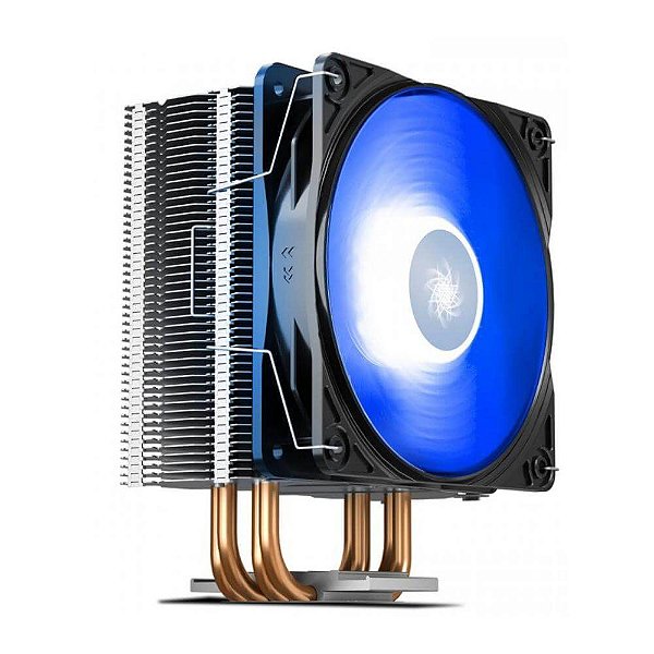 Cooler Para Processador Deepcool Gammaxx 400 V2 Azul Intel e Amd RPM 1650