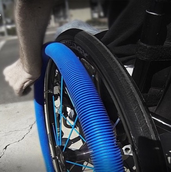 Protetor Emborrachado para Aro de Cadeira de Rodas RibGrips