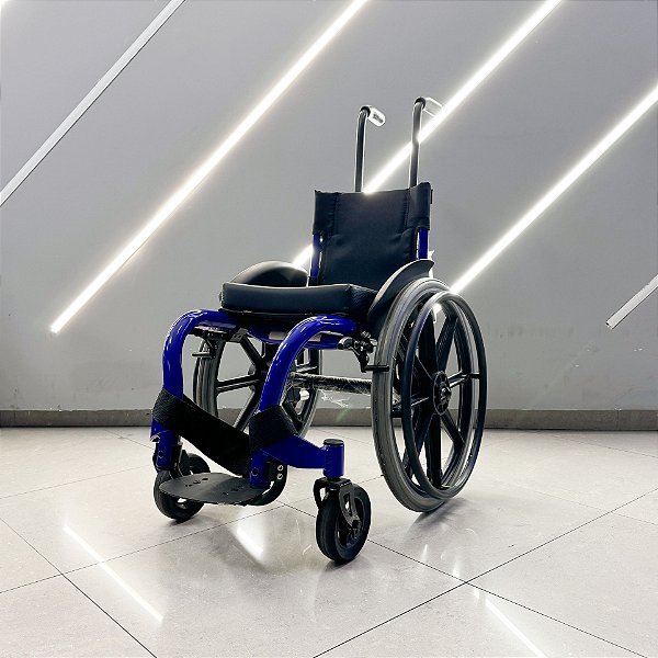 Cadeira de Rodas New One Infantil Smart - Cor: Azul