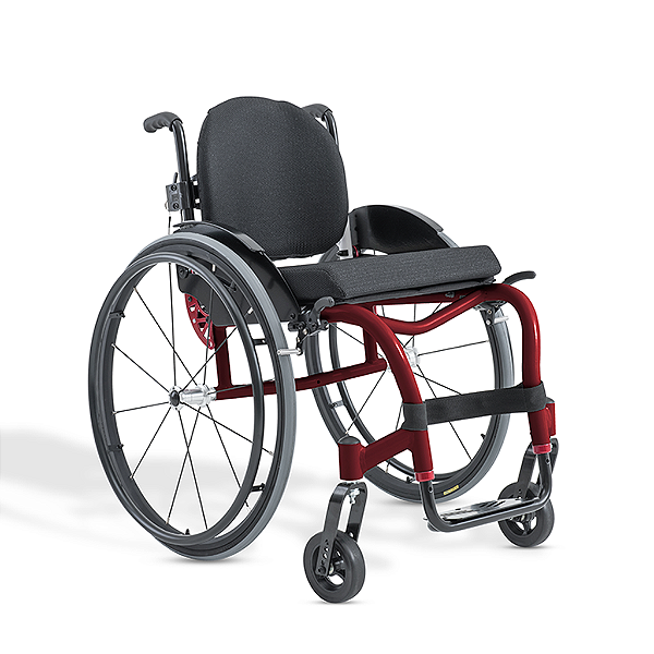 Cadeira de Rodas Star Lite Premium Ortobrás - Cor: Vermelho