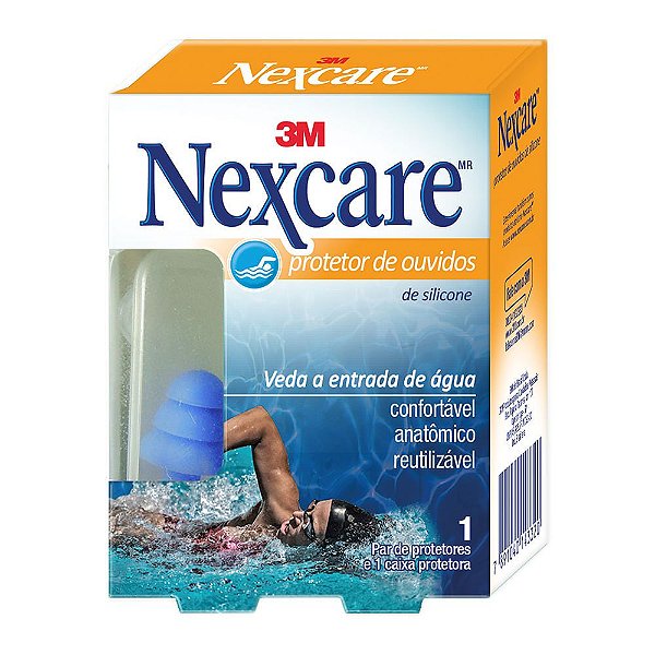 Protetor Auditivo Nexcare silicone com 1 par