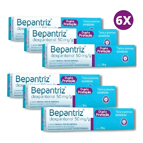 Kit 180g Bepantriz Pomada Dupla Proteção 6x30g