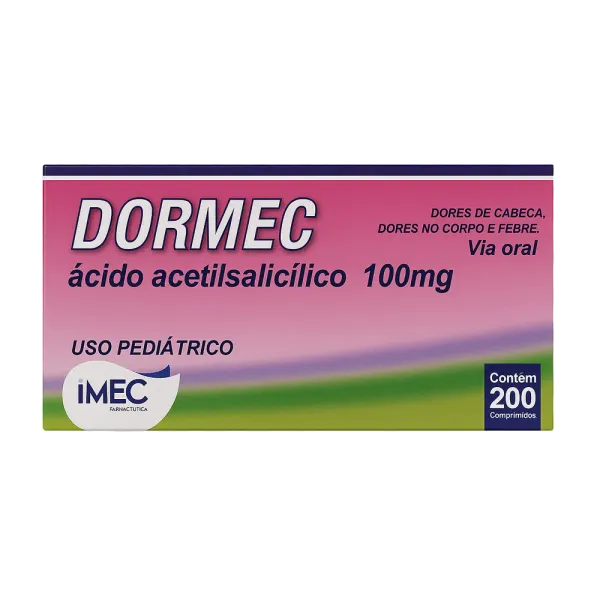 Dormec 100mg Pediátrico com 200 Comprimidos
