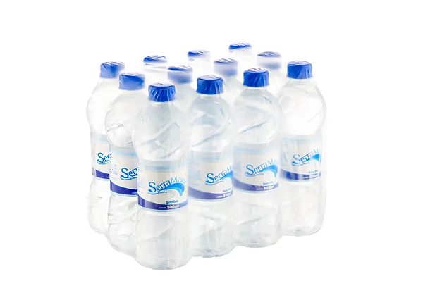 Kit 12 Garrafas de Água Mineral com gás 500ml