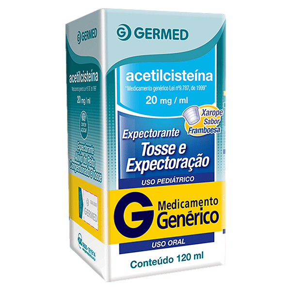 Acetilcisteína 20mg Xarope com 120ml Expectorante