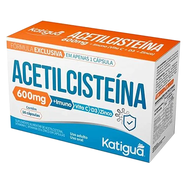 Acetilcisteina 600Mg Com 16 Capsulas