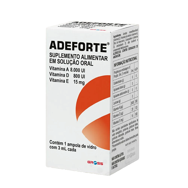 Adeforte Flaconete Oral com 3ml
