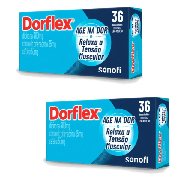 Kit 2 Caixas de Dorflex com 36 Comprimidos