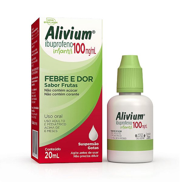 Alivium 100mg/ml Pediátrico Gotas com 20ml