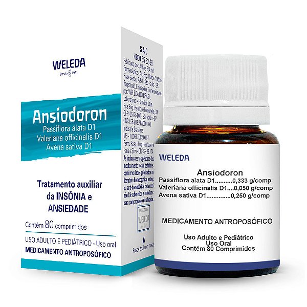 Ansiodoron Weleda 80 Comprimidos