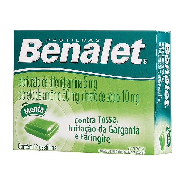 Benalet Pastilhas Sabor Menta com 12 Unidades