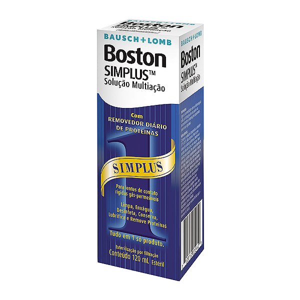 Boston Simplus Sol Multi Lentes Contato Rígidas G Permeáveis 120ml