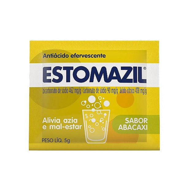 Estomazil Pó Efervescente Sabor Abacaxi Sachê 5g