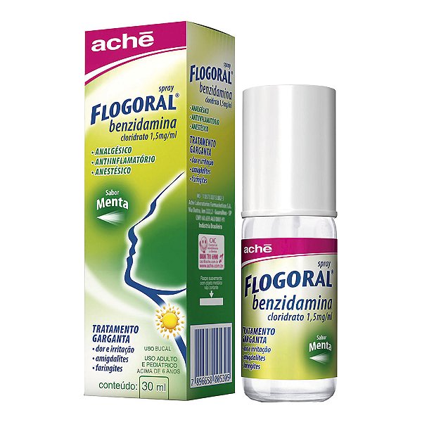 Flogoral Sabor Menta Spray com 30ml