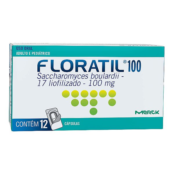 Floratil 100mg com 12 Cápsulas
