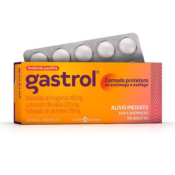 Gastrol com 20 Pastilhas