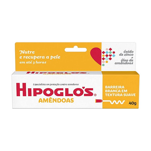 Hipoglos Amêndoas Pomada Contra Assaduras 40g