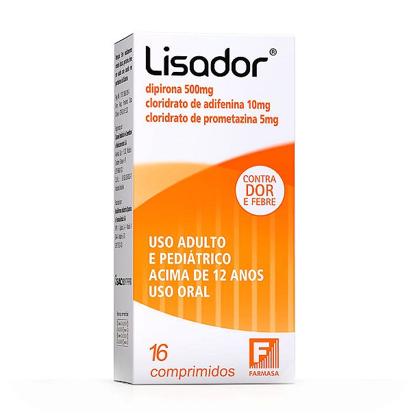 Lisador com 16 Comprimidos