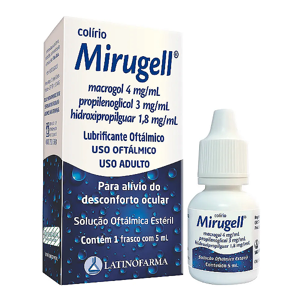 Mirugell Solução Oftálmica Estéril 15ml