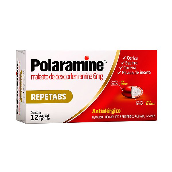 Polaramine Repetabs Com 12 Comprimidos