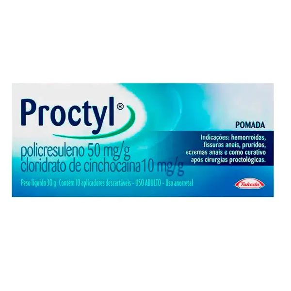 Proctyl Pomada com 30g + 10 Aplicadores