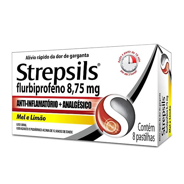 Strepsils Pastilhas para Garganta  Sabores com 8 Pastilhas